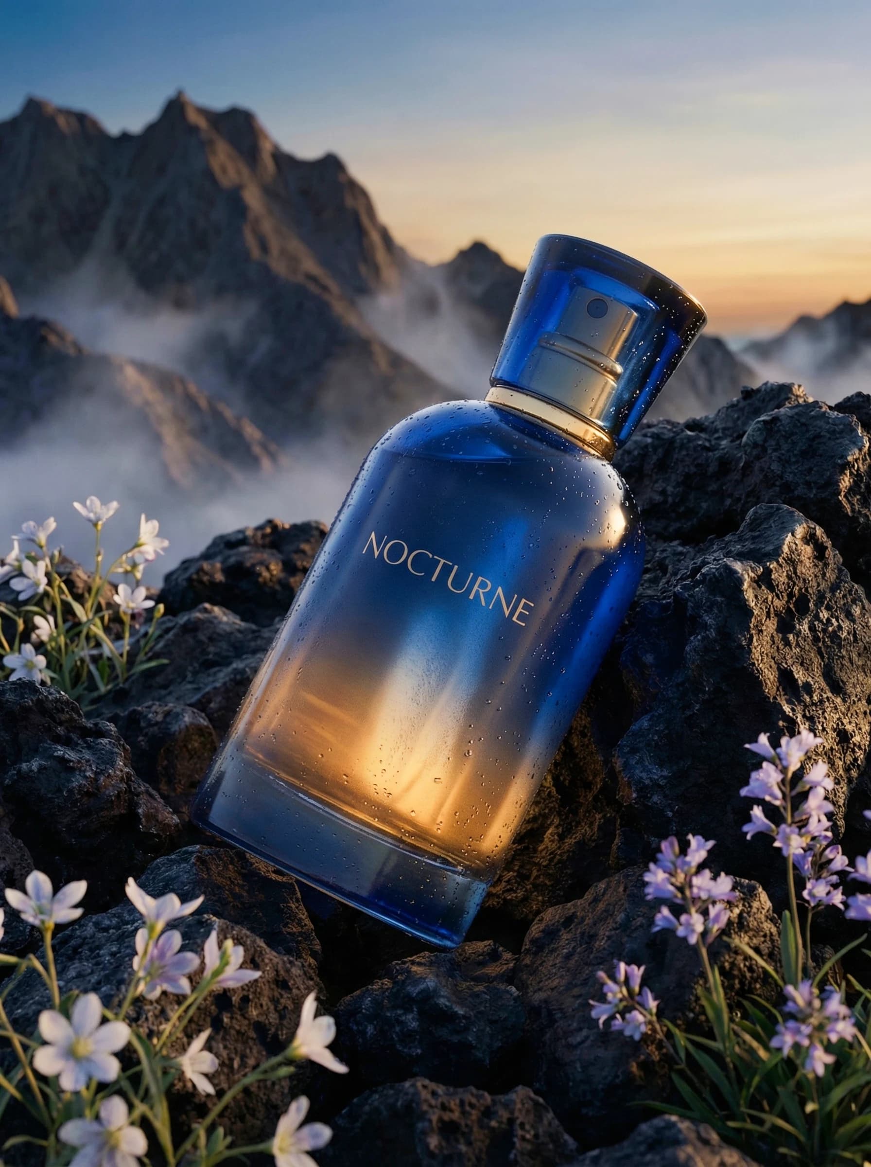 NOCTURNE fragrance in a mountain landscape