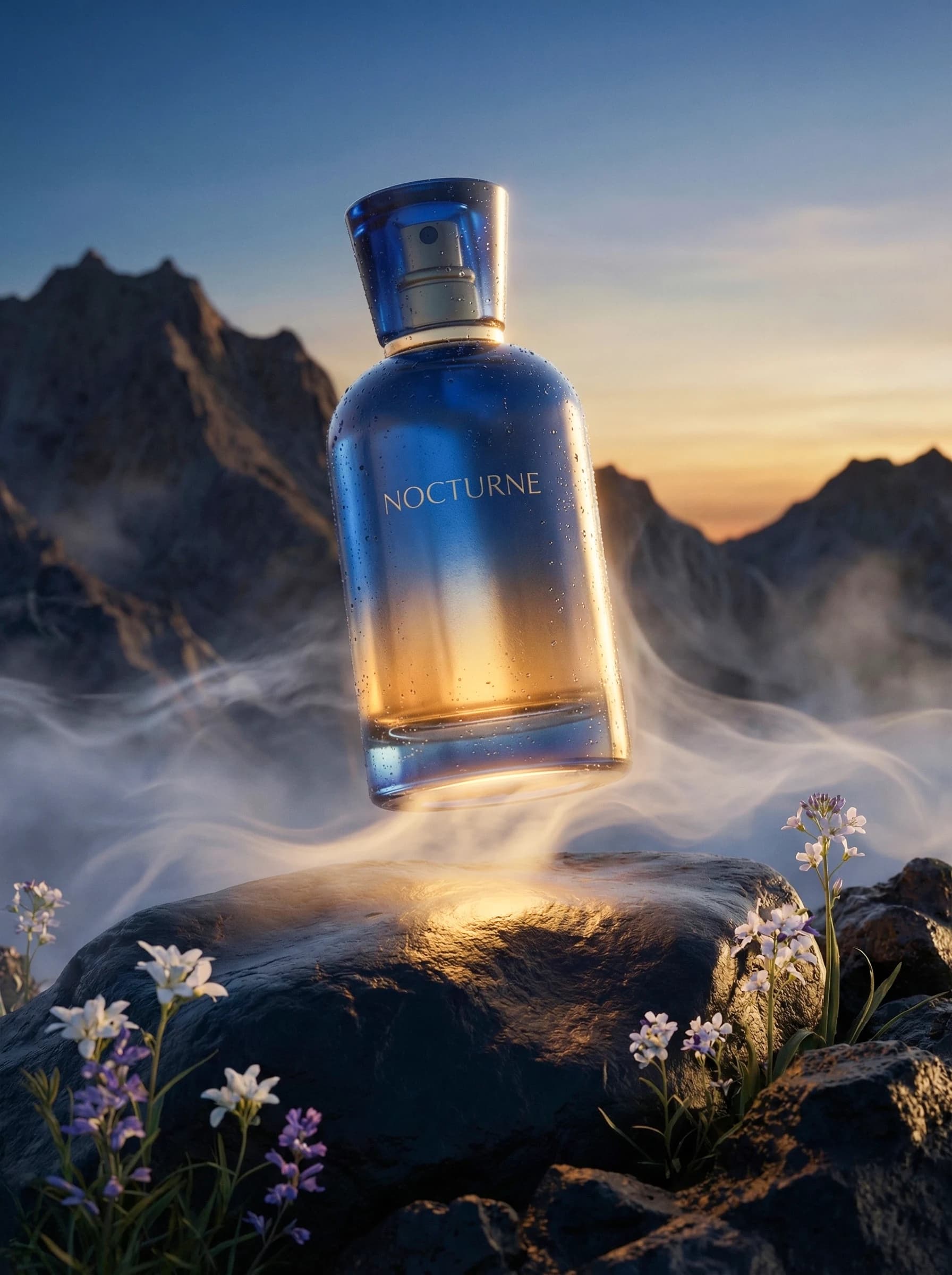 NOCTURNE fragrance in a mountain landscape