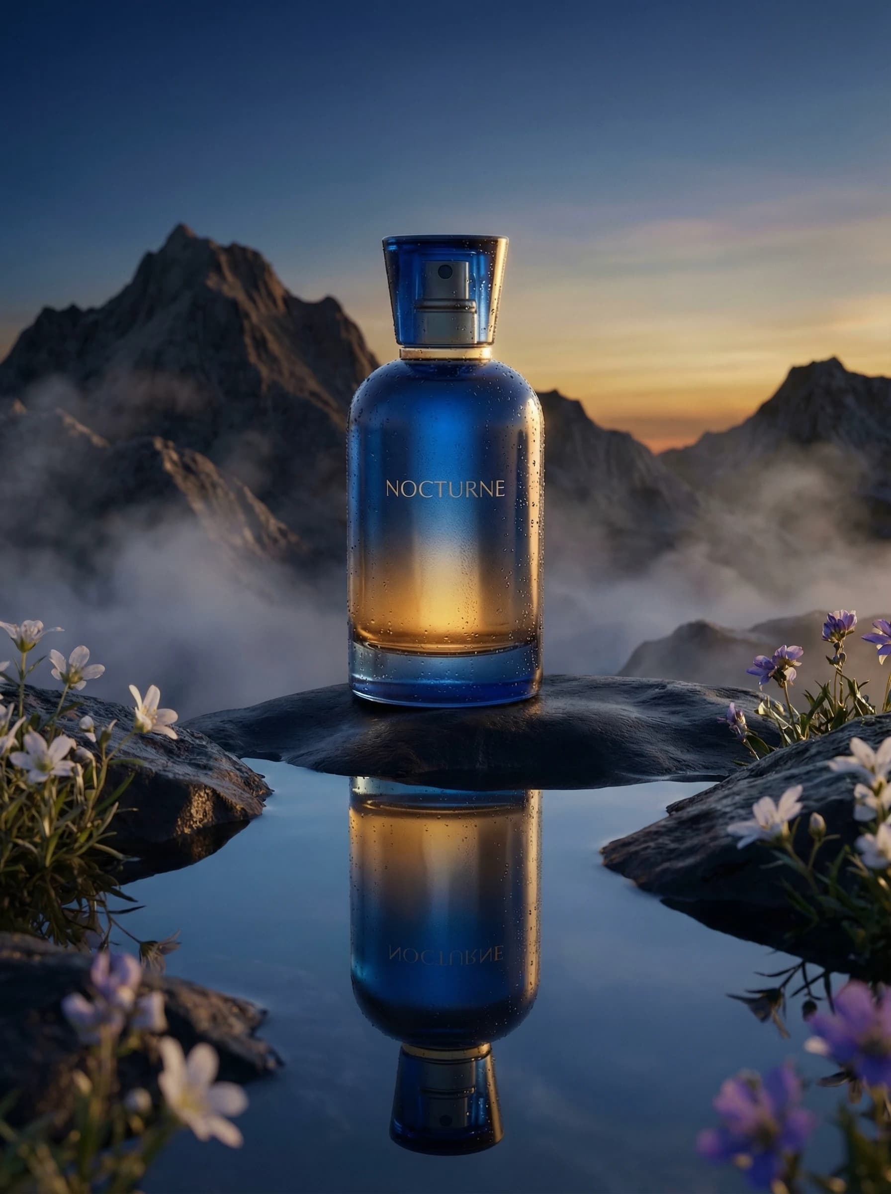 NOCTURNE fragrance in a mountain landscape