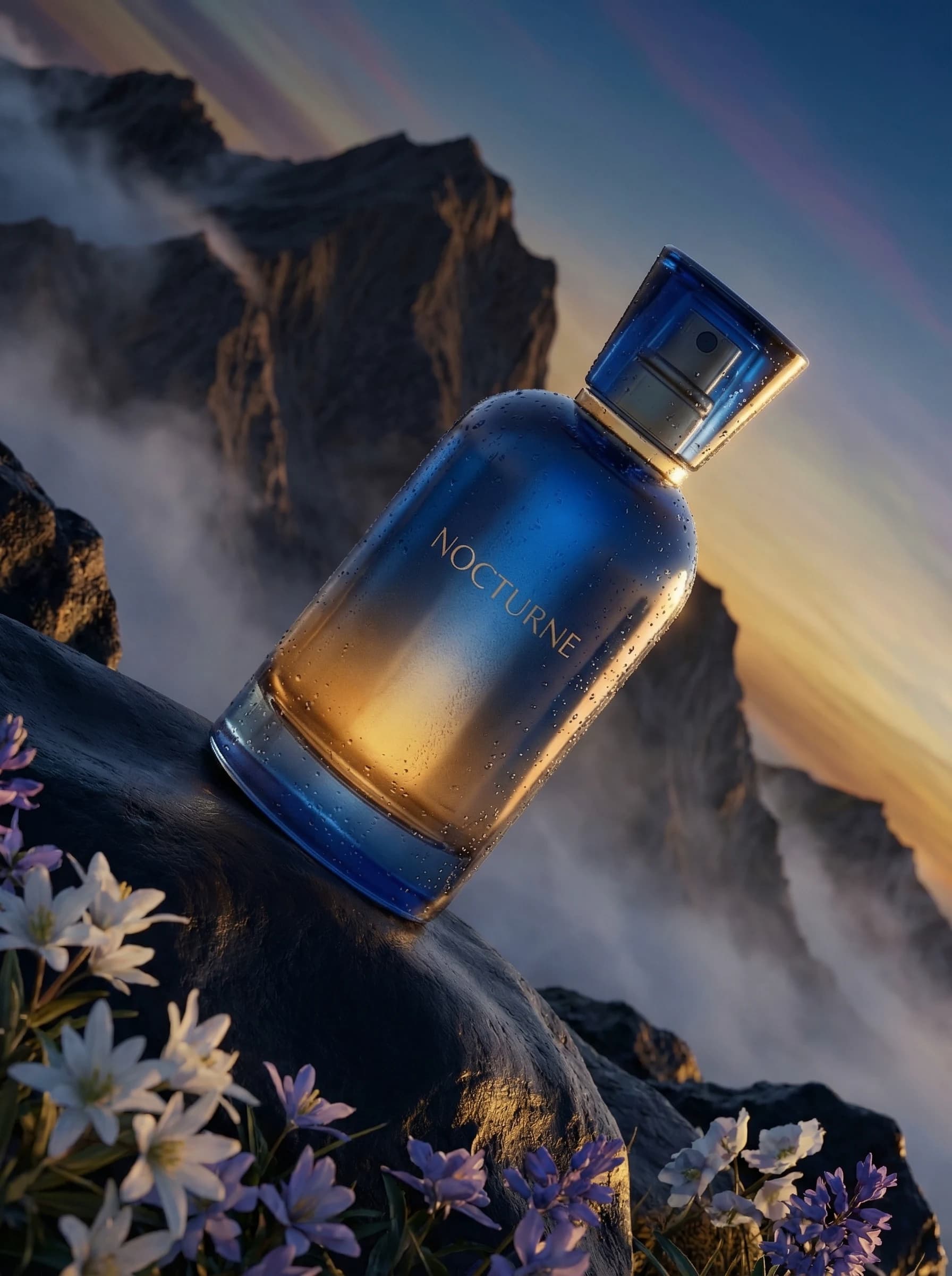 NOCTURNE fragrance in a mountain landscape